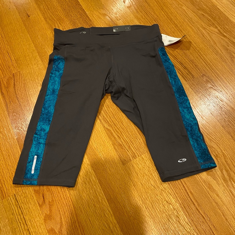 Gray athletic capris